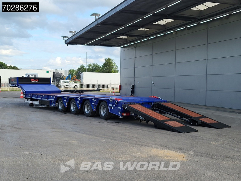Semi-remorque surbaissé neuf GVN Trailer 4 axles NEW Lift+Lenkachse Hydraulic Ramps: photos 10