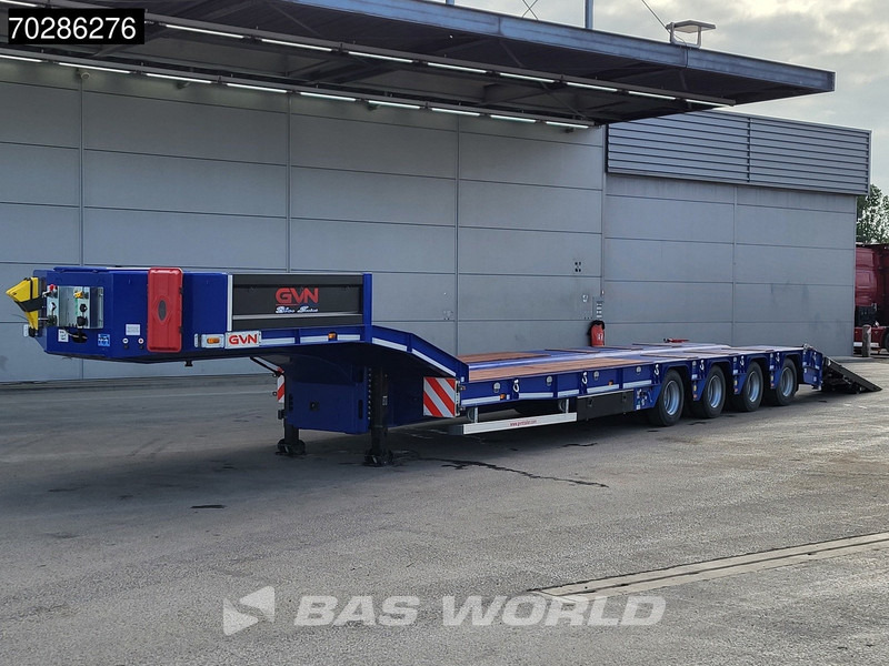 Semi-remorque surbaissé neuf GVN Trailer 4 axles NEW Lift+Lenkachse Hydraulic Ramps: photos 9