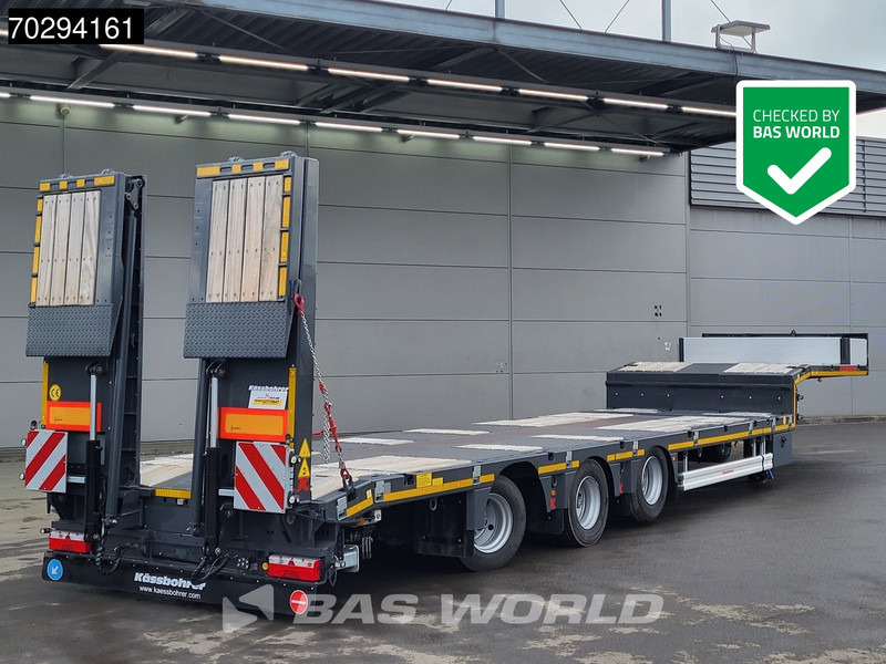 Kässbohrer LB3E 3 axles Steering+Lift Axle Extendable Ramps - Semi-remorque surbaissé: photos 1 Kässbohrer LB3E 3 axles Steering+Lift Axle Extendable Ramps - Semi-remorque surbaissé: photos 1