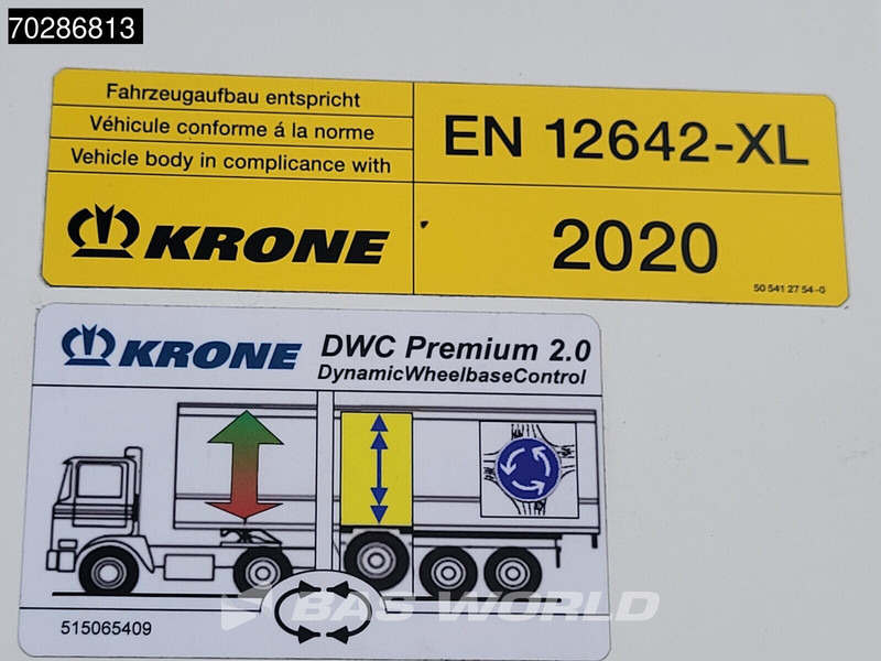 Semi-remorque rideaux coulissants Krone SD Liftachse Hardwood Floor Lift-Axle Sliding Roof: photos 9