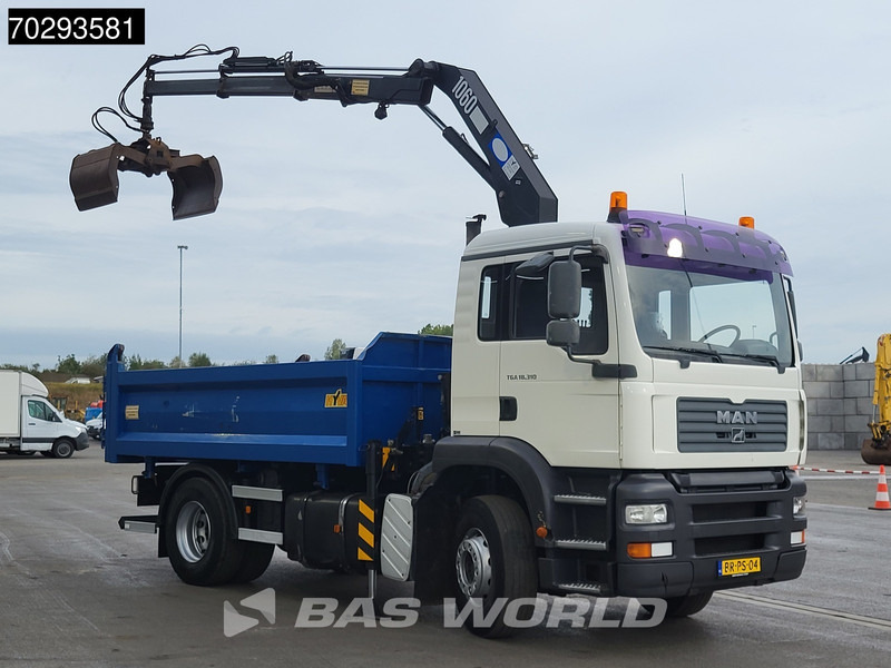 MAN TGA 18.310 TGA 4X2 NL-Truck HMF 1060 K2 Steelsuspension Euro 3 - Camion benne, Camion grue: photos 3 MAN TGA 18.310 TGA 4X2 NL-Truck HMF 1060 K2 Steelsuspension Euro 3 - Camion benne, Camion grue: photos 3