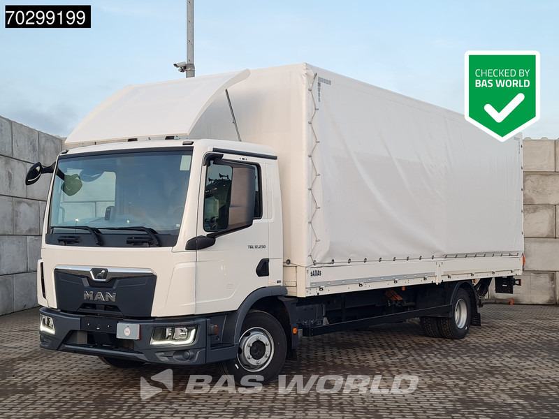 MAN TGL 12.250 4X2 12tonner 1500kg Ladebordwand Automatic Cruise Control Euro 6 - Camion à rideaux coulissants: photos 1 MAN TGL 12.250 4X2 12tonner 1500kg Ladebordwand Automatic Cruise Control Euro 6 - Camion à rideaux coulissants: photos 1