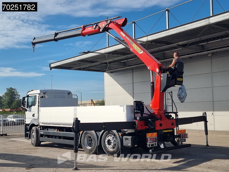 MAN TGS 26.440 6X2 NEW NL-Truck Palfinger PK20.501 L TEC3 Kran Baustoff Lift-Lenk Asche - Camion plateau, Camion grue: photos 2 MAN TGS 26.440 6X2 NEW NL-Truck Palfinger PK20.501 L TEC3 Kran Baustoff Lift-Lenk Asche - Camion plateau, Camion grue: photos 2