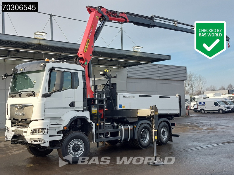 MAN TGS 28.520 6X4 NEW Palfinger PK24001 SLD 5 Kran 2-way tipper Retarder Lift+Steering Axle - Camion benne, Camion grue: photos 1 MAN TGS 28.520 6X4 NEW Palfinger PK24001 SLD 5 Kran 2-way tipper Retarder Lift+Steering Axle - Camion benne, Camion grue: photos 1