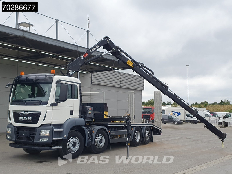 MAN TGS 35.360 8X2 HIAB X-Hiduo 158 BS-3 Crane Lift+lenkasche Machine transporter Euro 6 - Camion porte-voitures, Camion grue: photos 5 MAN TGS 35.360 8X2 HIAB X-Hiduo 158 BS-3 Crane Lift+lenkasche Machine transporter Euro 6 - Camion porte-voitures, Camion grue: photos 5