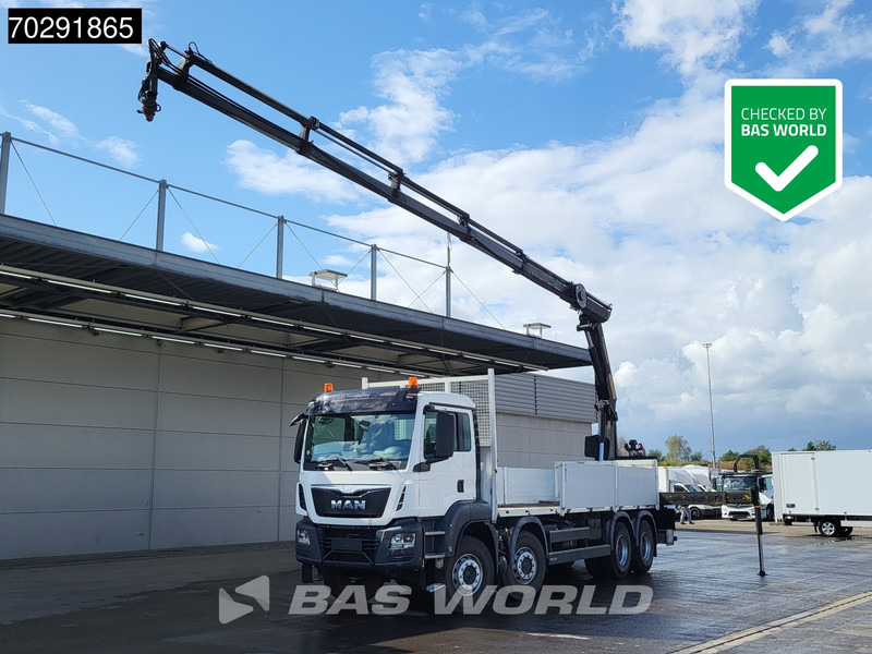 MAN TGS 35.400 8X4 Palfinger PK23002 SH Big-Axle Euro 6 - Camion plateau, Camion grue: photos 1 MAN TGS 35.400 8X4 Palfinger PK23002 SH Big-Axle Euro 6 - Camion plateau, Camion grue: photos 1