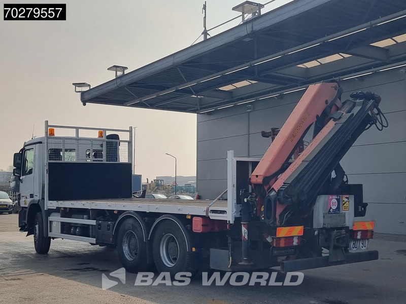 Camion plateau, Camion grue Mercedes-Benz Actros 2641 6X4 Palfinger PK18002-EH Remote Full Steel Euro 5: photos 8