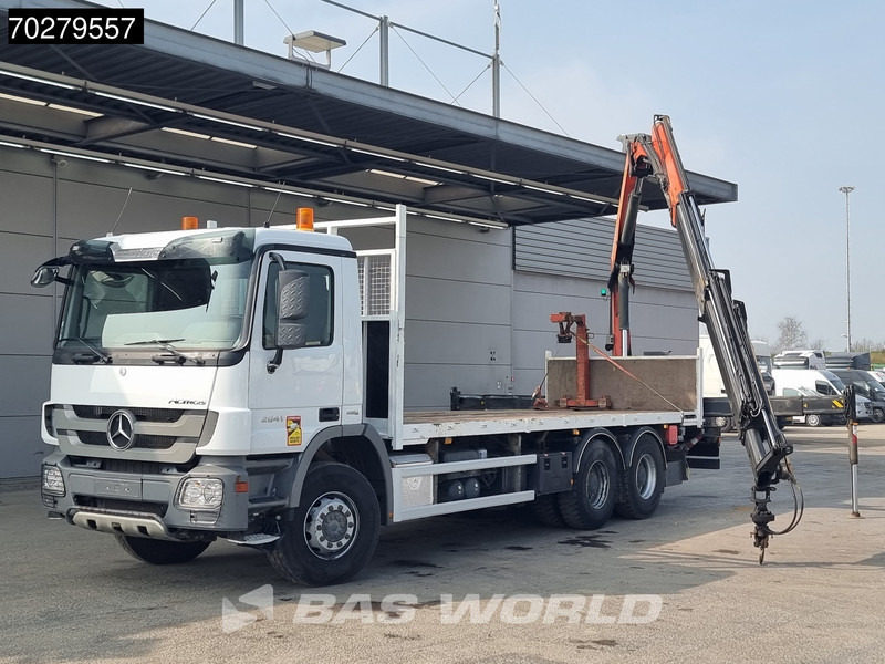 Mercedes-Benz Actros 2641 6X4 Palfinger PK18002-EH Remote Full Steel Euro 5 - Camion plateau, Camion grue: photos 5 Mercedes-Benz Actros 2641 6X4 Palfinger PK18002-EH Remote Full Steel Euro 5 - Camion plateau, Camion grue: photos 5