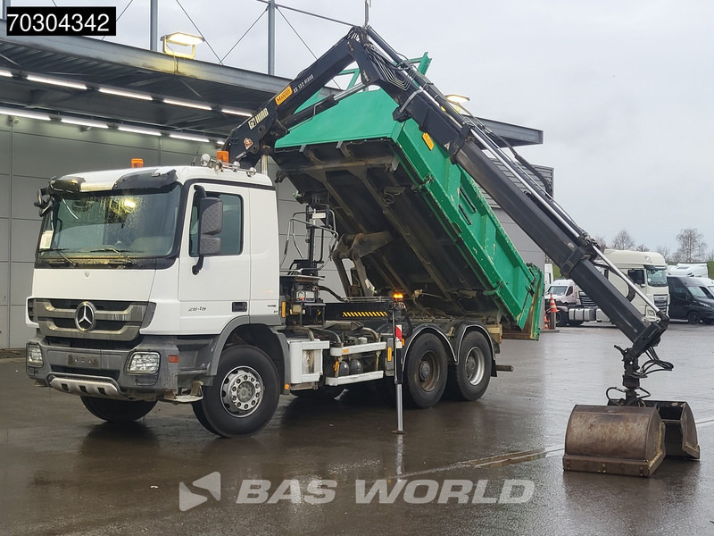 Mercedes-Benz Actros 2646 Actros 6X4 HIAB 122 BS-2 HIDUO Crane Kran 3-way tipper Big-Axle Euro 5 - Camion benne, Camion grue: photos 2 Mercedes-Benz Actros 2646 Actros 6X4 HIAB 122 BS-2 HIDUO Crane Kran 3-way tipper Big-Axle Euro 5 - Camion benne, Camion grue: photos 2
