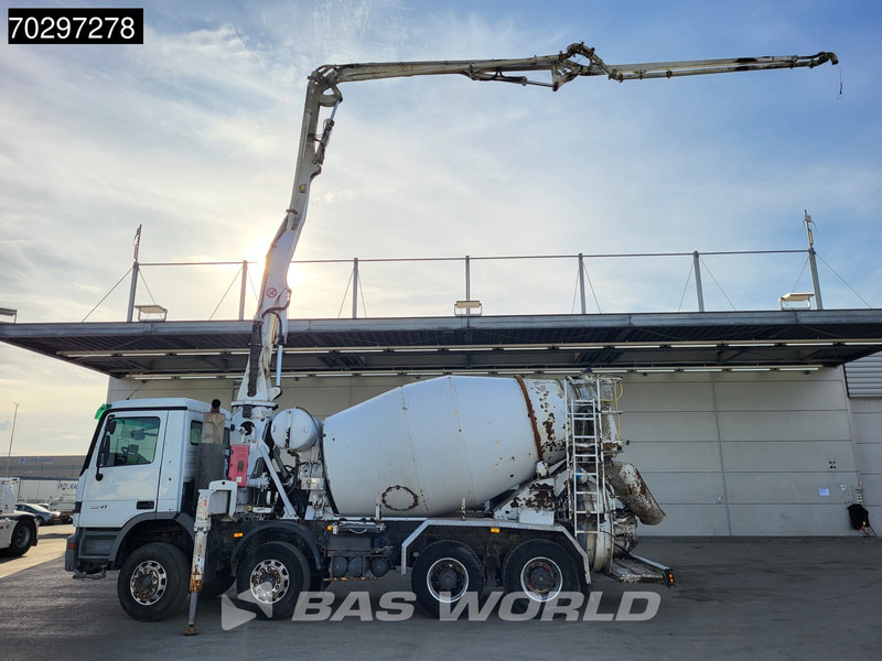 Mercedes-Benz Actros 3241 8X4 Putzmeister TMM 21-G2 PUMI 7m3 Mixer Big-Axle Steelsuspension 3-Pedals Euro 3 - Camion pompe: photos 2 Mercedes-Benz Actros 3241 8X4 Putzmeister TMM 21-G2 PUMI 7m3 Mixer Big-Axle Steelsuspension 3-Pedals Euro 3 - Camion pompe: photos 2