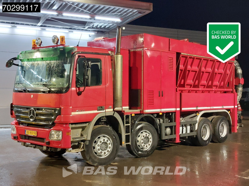 Mercedes-Benz Actros 4144 Actros 8X4 10m3 RESCHWITZER ESE 32/10-DV-K Saugbagger Big-Axle Euro 5 - Camion vidangeur: photos 1 Mercedes-Benz Actros 4144 Actros 8X4 10m3 RESCHWITZER ESE 32/10-DV-K Saugbagger Big-Axle Euro 5 - Camion vidangeur: photos 1