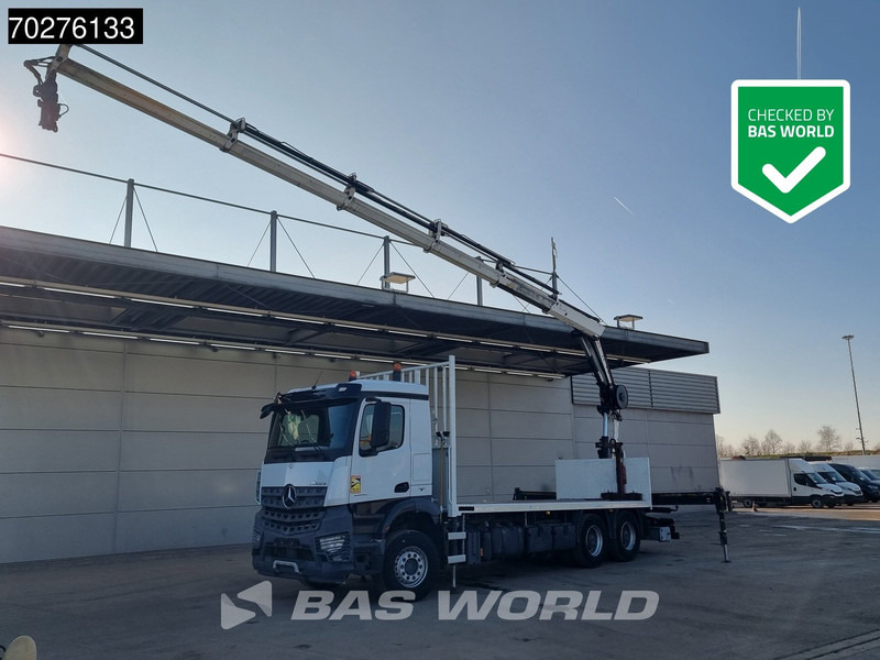 Mercedes-Benz Arocs 2636 6X4 HIAB X-HIDUO 188 ES-S Crane Kran Big axle Euro 6 - Camion plateau, Camion grue: photos 1 Mercedes-Benz Arocs 2636 6X4 HIAB X-HIDUO 188 ES-S Crane Kran Big axle Euro 6 - Camion plateau, Camion grue: photos 1