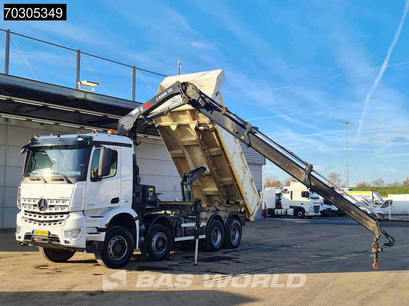 Mercedes-Benz Arocs 3240 8X4 HIAB X-HIDUO 188 E-2 Kran Crane 3-side tipper Big-Axle Euro 6 - Camion benne, Camion grue: photos 3 Mercedes-Benz Arocs 3240 8X4 HIAB X-HIDUO 188 E-2 Kran Crane 3-side tipper Big-Axle Euro 6 - Camion benne, Camion grue: photos 3