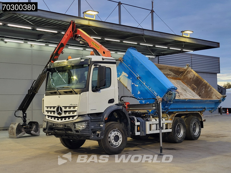 Mercedes-Benz Arocs 3343 6X4 Palfinger PK12.501 SLD Kran Crane 7m3 tipper Big-Axle Automatic Euro 6 - Camion benne, Camion grue: photos 5 Mercedes-Benz Arocs 3343 6X4 Palfinger PK12.501 SLD Kran Crane 7m3 tipper Big-Axle Automatic Euro 6 - Camion benne, Camion grue: photos 5