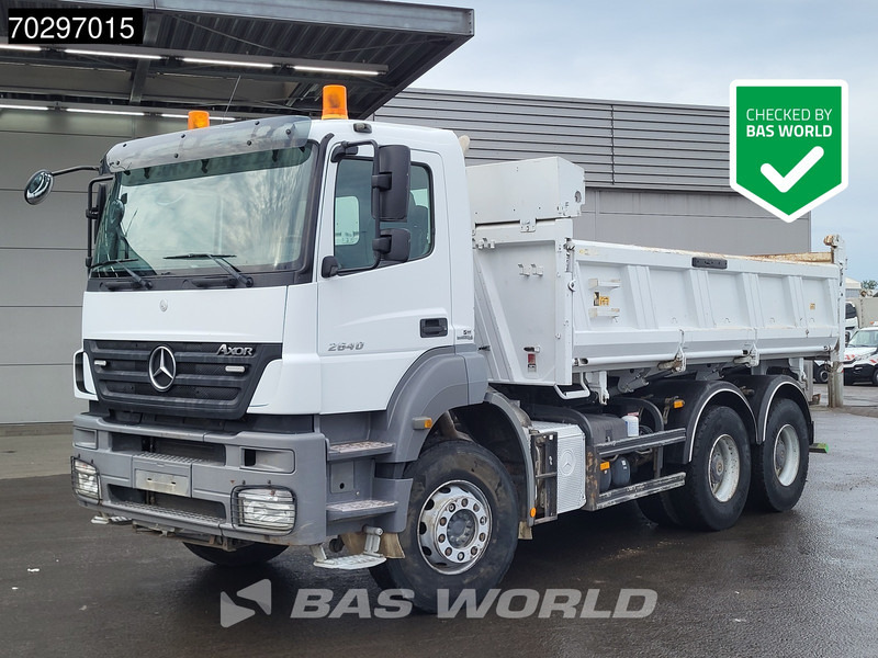 Mercedes-Benz Axor 2640 6X4 10m3 Meiller Tipper Steelsuspension Manual Euro 4 - Camion benne: photos 1 Mercedes-Benz Axor 2640 6X4 10m3 Meiller Tipper Steelsuspension Manual Euro 4 - Camion benne: photos 1