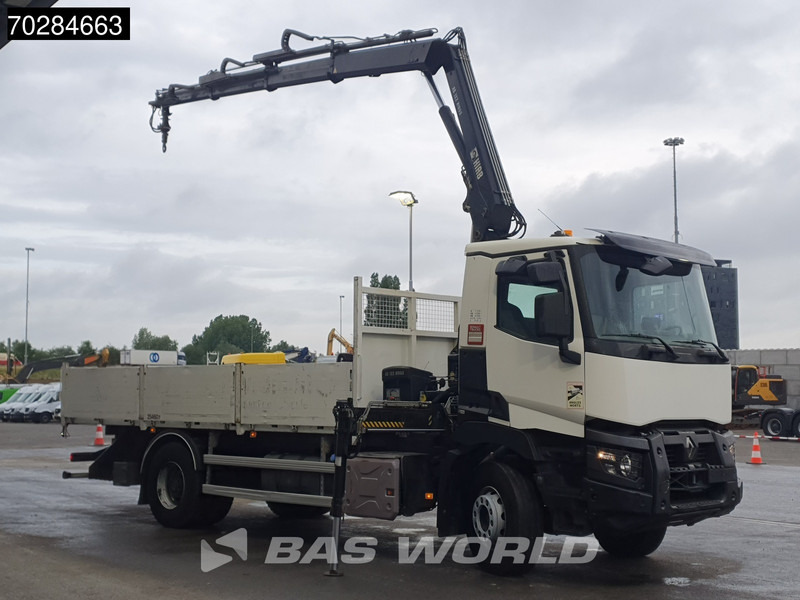Renault C 380 4X2 HIAB 122 B-3 HIDUO Kran Crane Steelsuspension Big-Axle Euro 6 - Camion plateau, Camion grue: photos 3 Renault C 380 4X2 HIAB 122 B-3 HIDUO Kran Crane Steelsuspension Big-Axle Euro 6 - Camion plateau, Camion grue: photos 3