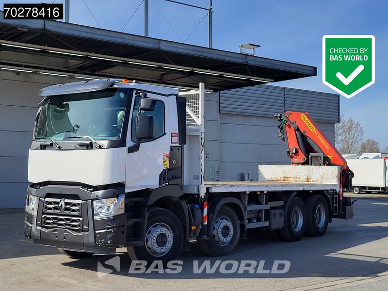 Renault C 430 8X4 Palfinger PK33002EH Euro 6 Big Axle - Camion plateau, Camion grue: photos 2 Renault C 430 8X4 Palfinger PK33002EH Euro 6 Big Axle - Camion plateau, Camion grue: photos 2