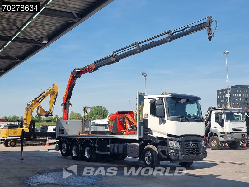 Renault C 480 8X4 Palfinger 24.001 SLD5 Kran Crane Lift-Lenkachse Euro 6 - Camion plateau, Camion grue: photos 3 Renault C 480 8X4 Palfinger 24.001 SLD5 Kran Crane Lift-Lenkachse Euro 6 - Camion plateau, Camion grue: photos 3