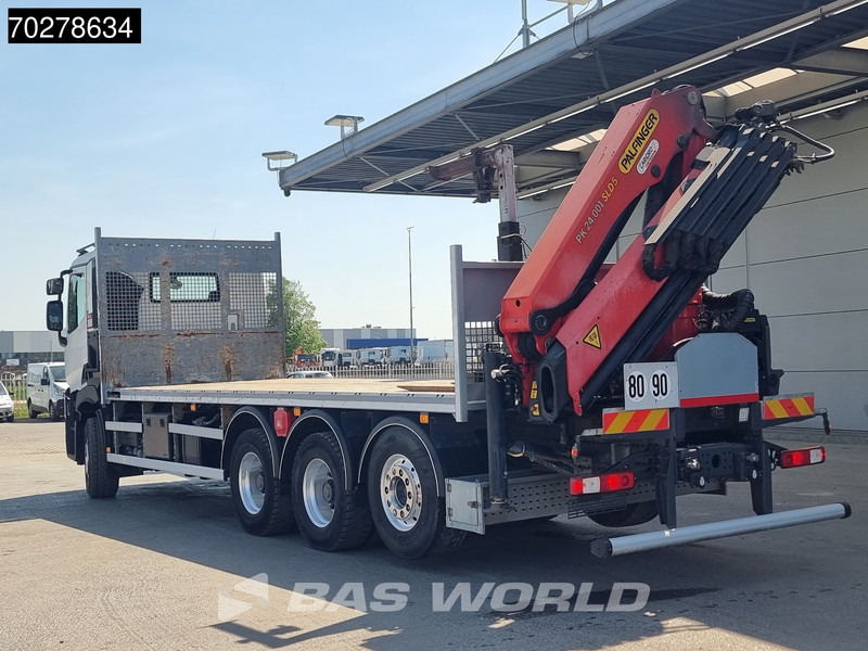 Camion plateau, Camion grue Renault C 480 8X4 Palfinger 24.001 SLD5 Kran Crane Lift-Lenkachse Euro 6: photos 14
