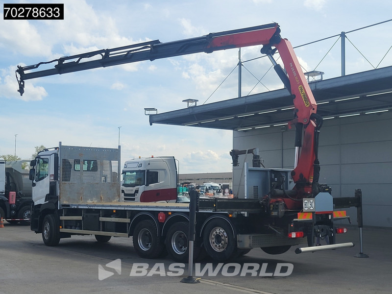 Camion plateau, Camion grue Renault C 480 8X4 Palfinger PK24.001 SLD5 Crane Kran Automatic Liftachse Euro 6: photos 10