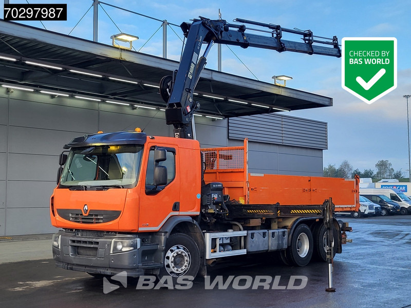 Renault Premium 430 Lander 6X4 HIAB 211 EP-4 Crane Kran Tipper Big-Axle Euro 5 - Camion benne, Camion grue: photos 1 Renault Premium 430 Lander 6X4 HIAB 211 EP-4 Crane Kran Tipper Big-Axle Euro 5 - Camion benne, Camion grue: photos 1