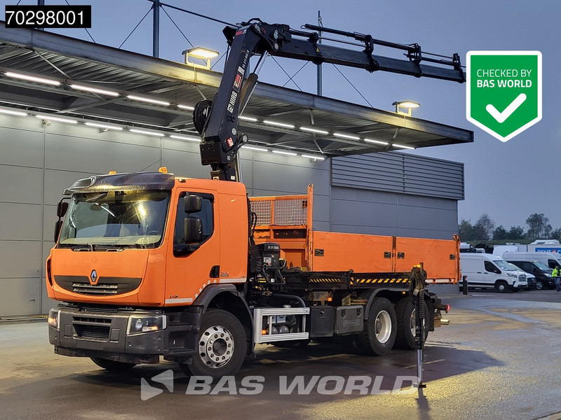 Renault Premium 430 Lander 6X4 HIAB 211 EP-4 Crane Tipper Big-Axle Automatic Euro 5 - Camion benne, Camion grue: photos 1 Renault Premium 430 Lander 6X4 HIAB 211 EP-4 Crane Tipper Big-Axle Automatic Euro 5 - Camion benne, Camion grue: photos 1