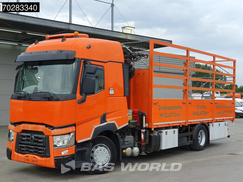 Renault T 380 4X2 Palfinger PK18002-EH Kran Crane Retarder Standklima Euro 6 - Camion plateau, Camion grue: photos 2 Renault T 380 4X2 Palfinger PK18002-EH Kran Crane Retarder Standklima Euro 6 - Camion plateau, Camion grue: photos 2