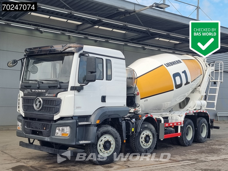 SHACMAN M3000 S 8X4 NEW! 8m3 Liebherr Mixer Big-Axle Steelsuspension - Camion malaxeur: photos 1 SHACMAN M3000 S 8X4 NEW! 8m3 Liebherr Mixer Big-Axle Steelsuspension - Camion malaxeur: photos 1