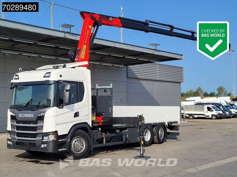 Scania G410 6X2 New! Palfinger PK24.001 SLD 5 Crane Kran Retarder Lift+Steering Axle LED ACC - Camion plateau, Camion grue: photos 1 Scania G410 6X2 New! Palfinger PK24.001 SLD 5 Crane Kran Retarder Lift+Steering Axle LED ACC - Camion plateau, Camion grue: photos 1