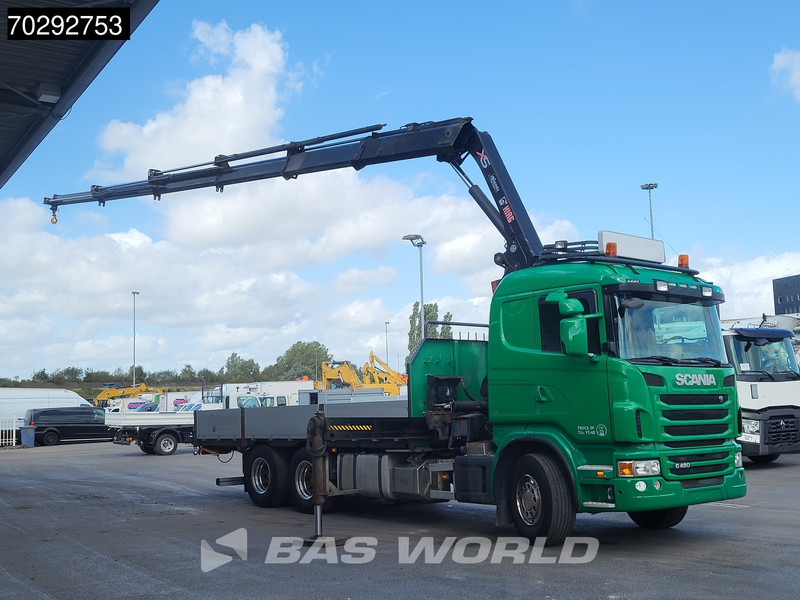 Scania G480 G 6X2 Hiab 244 EP-5 HIDUO Kran Crane Retarder Lift-Axle Euro 5 - Camion plateau, Camion grue: photos 3 Scania G480 G 6X2 Hiab 244 EP-5 HIDUO Kran Crane Retarder Lift-Axle Euro 5 - Camion plateau, Camion grue: photos 3