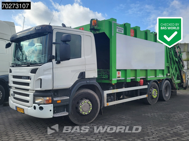 Scania P280 6X2 NL-Truck Lenkachse MOL PUSHER 2000 Euro 5 - Benne à ordures ménagères: photos 1 Scania P280 6X2 NL-Truck Lenkachse MOL PUSHER 2000 Euro 5 - Benne à ordures ménagères: photos 1