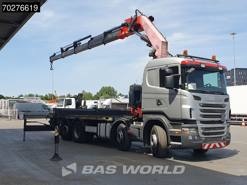 Scania R480 8X2 FASSI F660AXP.25 Manual Retarder Lift+Lenkachse Euro 5 - Camion plateau, Camion grue: photos 2 Scania R480 8X2 FASSI F660AXP.25 Manual Retarder Lift+Lenkachse Euro 5 - Camion plateau, Camion grue: photos 2
