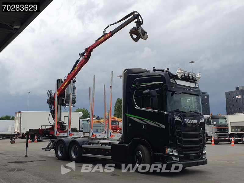 Scania S650 S 6X4 Tajfun LIV100K Kran Holztransport Retarder 3-Pedals Euro 6 - Camion grumier, Camion grue: photos 3 Scania S650 S 6X4 Tajfun LIV100K Kran Holztransport Retarder 3-Pedals Euro 6 - Camion grumier, Camion grue: photos 3