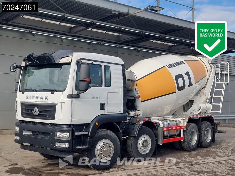 Sitrak G5 350 8X4 NEW! 8m3 Liebherr Mixer Big-Axle Steel Suspension - Camion malaxeur: photos 1 Sitrak G5 350 8X4 NEW! 8m3 Liebherr Mixer Big-Axle Steel Suspension - Camion malaxeur: photos 1