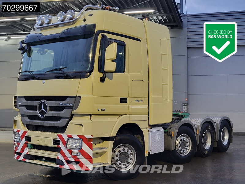 Mercedes-Benz Actros 4155 8X4 120T! 3-Pedals Retarder Big-Axle Lift+Lenkachse Euro 5 - Tracteur routier: photos 1 Mercedes-Benz Actros 4155 8X4 120T! 3-Pedals Retarder Big-Axle Lift+Lenkachse Euro 5 - Tracteur routier: photos 1