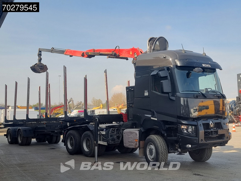 Renault K 520 6X6 6x6 Big-Axle Steelsuspension Holz Kran Palfinger Q180Z96 Optibrake+ Drumbrakes - Tracteur routier: photos 3 Renault K 520 6X6 6x6 Big-Axle Steelsuspension Holz Kran Palfinger Q180Z96 Optibrake+ Drumbrakes - Tracteur routier: photos 3