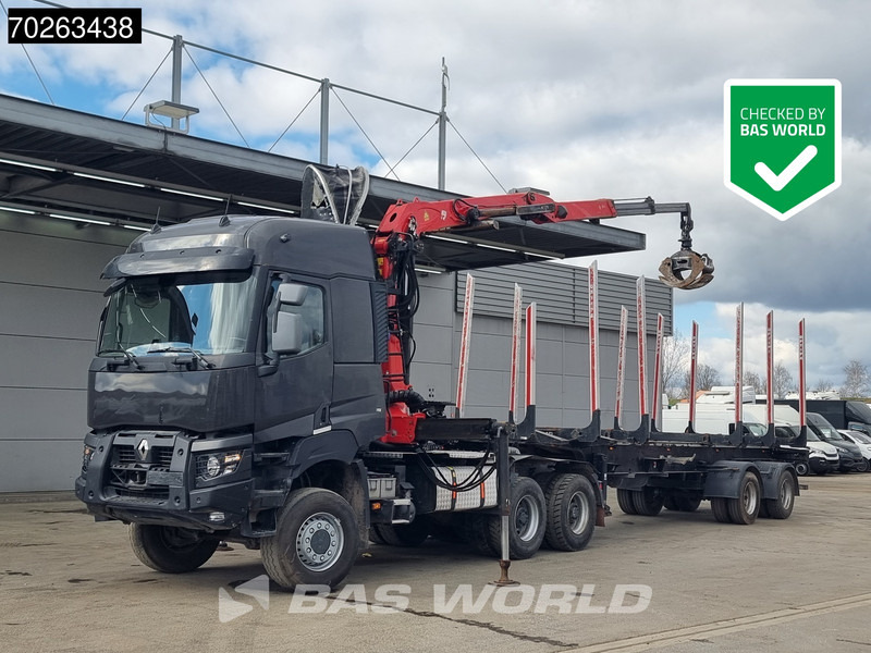 Renault K 520 6X6 Holz Kran Palfinger Q180Z96 6x6 Big-Axle Steelsuspension - Tracteur routier: photos 1 Renault K 520 6X6 Holz Kran Palfinger Q180Z96 6x6 Big-Axle Steelsuspension - Tracteur routier: photos 1
