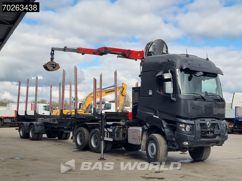 Renault K 520 6X6 Holz Kran Palfinger Q180Z96 6x6 Big-Axle Steelsuspension - Tracteur routier: photos 2 Renault K 520 6X6 Holz Kran Palfinger Q180Z96 6x6 Big-Axle Steelsuspension - Tracteur routier: photos 2