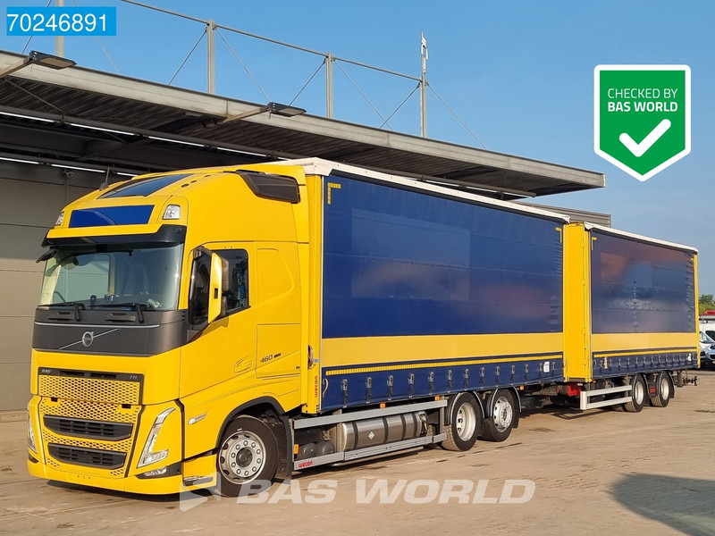 Volvo FH 460 6X2 LNG combi ACC Navi Standklima Liftachse LED EURO 6 - Camion à rideaux coulissants: photos 1 Volvo FH 460 6X2 LNG combi ACC Navi Standklima Liftachse LED EURO 6 - Camion à rideaux coulissants: photos 1