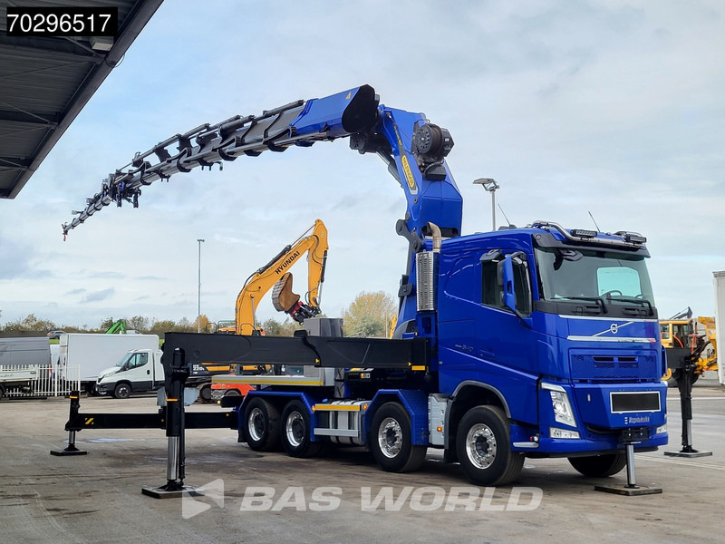 Volvo FH 540 FH 8X4 Palfinger PK165.002 TEC G Fly-Jib Winch Big-Axle VEB+ Euro 6 - Camion plateau, Camion grue: photos 3 Volvo FH 540 FH 8X4 Palfinger PK165.002 TEC G Fly-Jib Winch Big-Axle VEB+ Euro 6 - Camion plateau, Camion grue: photos 3