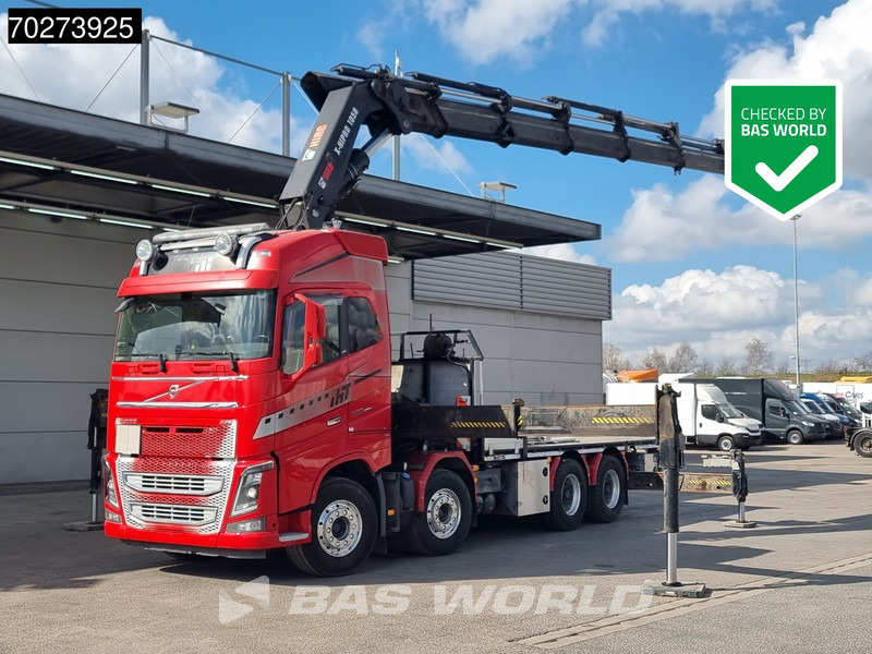 Volvo FH16 650 8X4 Hiab X-HIPRO 1058EP-6 Kran Crane ADR Lift+Lenkachse Euro 6 - Camion plateau, Camion grue: photos 1 Volvo FH16 650 8X4 Hiab X-HIPRO 1058EP-6 Kran Crane ADR Lift+Lenkachse Euro 6 - Camion plateau, Camion grue: photos 1