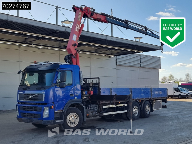 Volvo FM 330 6X2 HMF 1820 K3 Kran Crane Lift+Steering Axle Xenon Euro 5 - Camion plateau, Camion grue: photos 1 Volvo FM 330 6X2 HMF 1820 K3 Kran Crane Lift+Steering Axle Xenon Euro 5 - Camion plateau, Camion grue: photos 1
