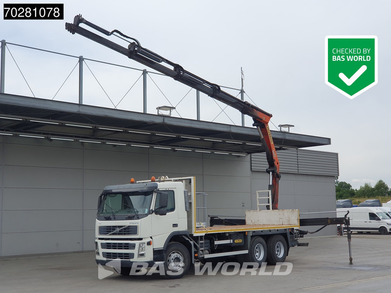 Volvo FM 340 6X4 Palfinger PK17000 Manual Full Steel Kraan Crane - Camion plateau, Camion grue: photos 1 Volvo FM 340 6X4 Palfinger PK17000 Manual Full Steel Kraan Crane - Camion plateau, Camion grue: photos 1