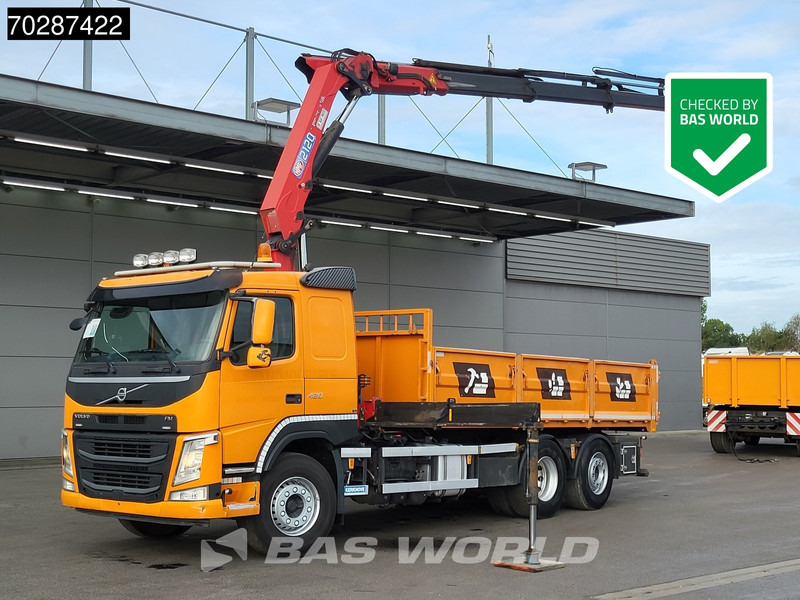 Volvo FM 420 6X2 HMF 2120 K 4 Crane Lift+lenkasche Euro 6 - Camion benne, Camion grue: photos 1 Volvo FM 420 6X2 HMF 2120 K 4 Crane Lift+lenkasche Euro 6 - Camion benne, Camion grue: photos 1