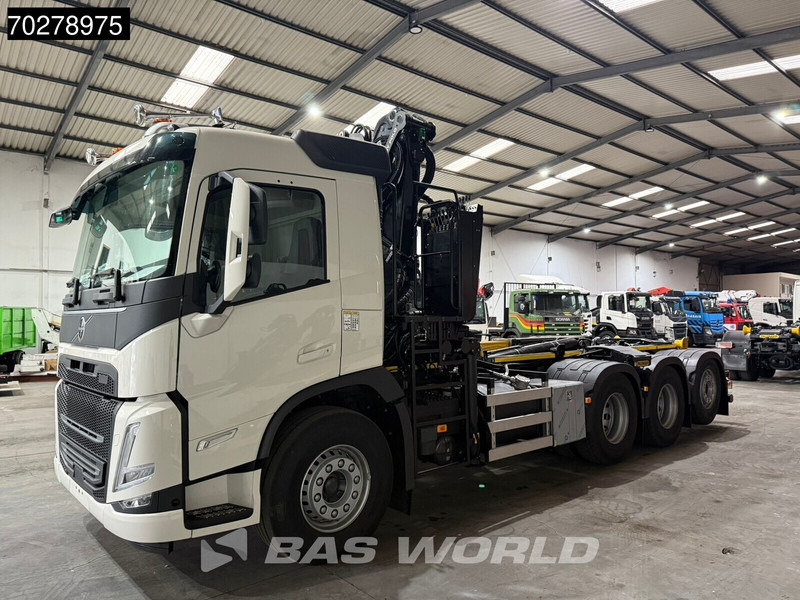 Camion ampliroll, Camion grue neuf Volvo FM 460 8X4 NEW! Palfinger Q200Z95TR HPLS Crane + HT 24 TEC Hooklift ACC LED: photos 14