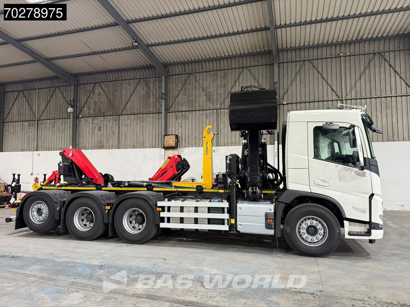 Camion ampliroll, Camion grue neuf Volvo FM 460 8X4 NEW! Palfinger Q200Z95TR HPLS Crane + HT 24 TEC Hooklift ACC LED: photos 17
