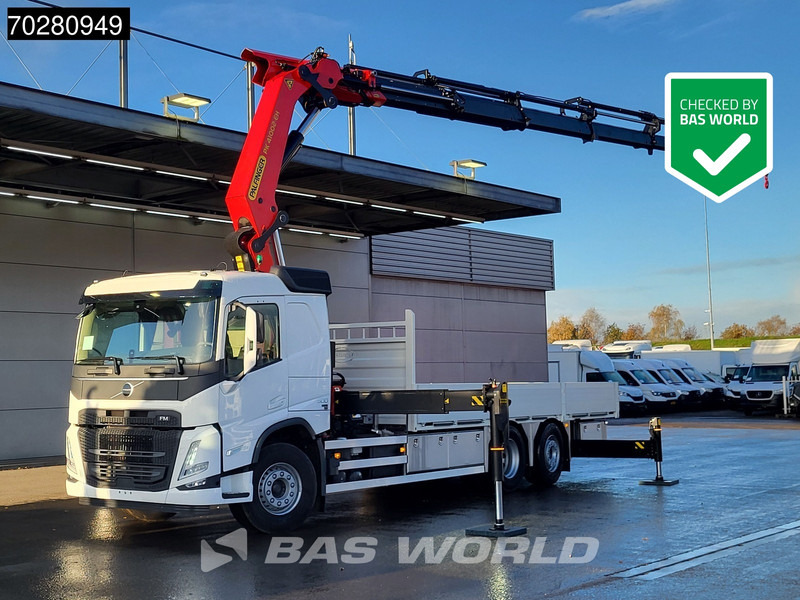 Volvo FM 500 6X2 NEW! Palfinger PK41002 EH-E Kran Crane Lift-steering Axle Euro 6 - Camion plateau, Camion grue: photos 1 Volvo FM 500 6X2 NEW! Palfinger PK41002 EH-E Kran Crane Lift-steering Axle Euro 6 - Camion plateau, Camion grue: photos 1