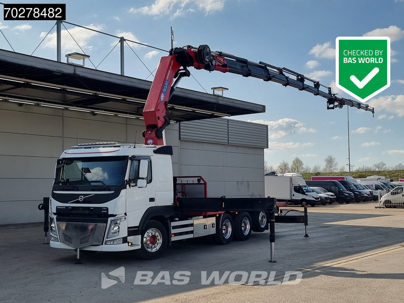 Volvo FM 500 8X4 HMF5020 K6 + Fly Jib Lift+Lenkachse Crane Kran Euro 6 - Camion plateau, Camion grue: photos 1 Volvo FM 500 8X4 HMF5020 K6 + Fly Jib Lift+Lenkachse Crane Kran Euro 6 - Camion plateau, Camion grue: photos 1