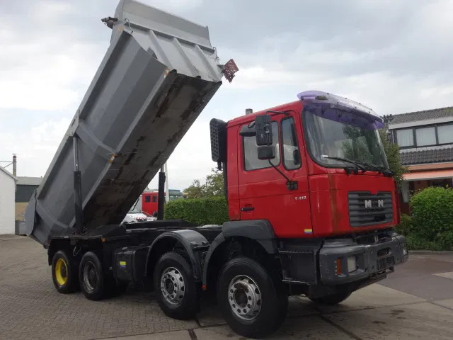 MAN FE 410 8x4 kipper,manual feulpomp,steel kipper - Camion benne: photos 2 MAN FE 410 8x4 kipper,manual feulpomp,steel kipper - Camion benne: photos 2