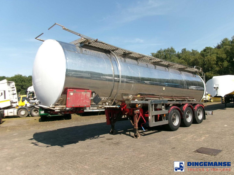 Crane Fruehauf Chemical ACID tank inox 30 m3 / 1 comp - Semi-remorque citerne: photos 1 Crane Fruehauf Chemical ACID tank inox 30 m3 / 1 comp - Semi-remorque citerne: photos 1